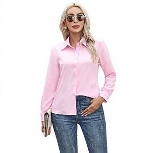 2026 Cross-border for Europe United States New Foreign Trade Women's Fashion Casual Cardigan Button Shirt Top Autumn Polo