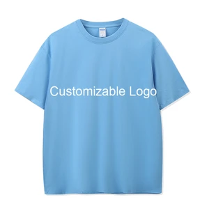 Small Order Customizable Logo Women's Plus Size Loose-Fit 220g Heavyweight Cotton T-Shirt