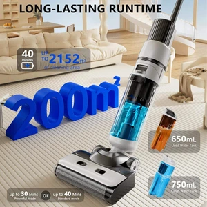Wet And Dry Washer Floor Water Wet Dry Vacuum Cleaner And Mop Cordless For Home Use Voice Assistant Floor Washer
