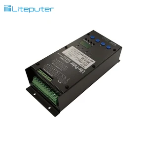 4CH Triac 0-10V DC DMX-512 4400W 5A Per Channel Leading-edge Fluorescent Dimmer Pack with up to 99 Zones