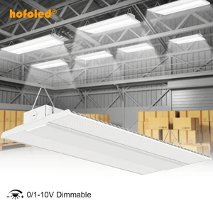 Fast Delivery 100W 150W 200W 240W 300W Linear Bay Lighting Shopping Mall 0-10V Dim 120 Degree Led Linear High Bay Shop Light
