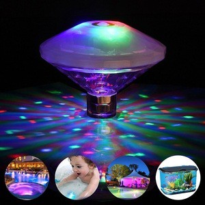 IP68 Waterproof LED Stage Light PC Material Floating Fish Tank Fountain for Pond Landscape E27 for Swimming Pool Bath Diving