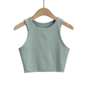 Seamless Summer Tank Top Plus Size Casual Blouse with Lace Decoration Tie Shoulder Sleeveless Camisole Knitted Solid Pattern