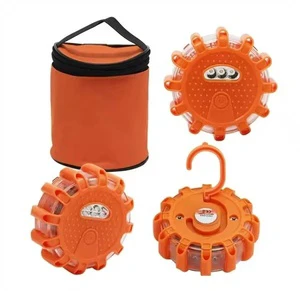 Waterproof 9-Pattern Magnetic Beacon Lamp Emergency Safety Flashing Warning Lights Flares For Cars