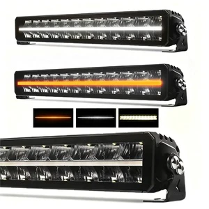 12/22/32/42 Inch LED Offroad Light Bar Emark Amber DRL IP68 Dual Row LED Driving Light Bars For 4x4 Off-road Vehicle Truck ATV