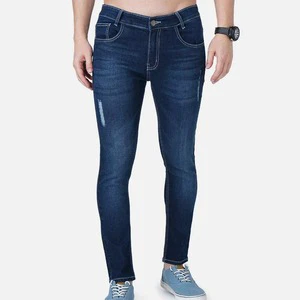 Men's Plus Size Straight Jeans Pant with Softener Fabric Mid Waist Solid Color Clean Stitching