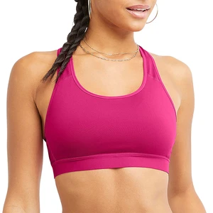 Women's Plus Size High Support Breathable U-Neck Sports Bra with Front Logo Option for Yoga & Athletic Training