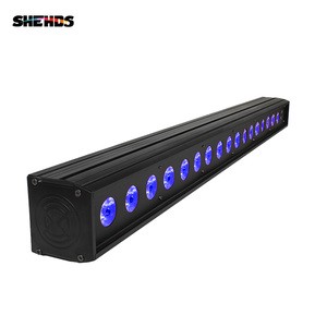 High Power 200W LED Wall Wash 18*18W RGBWA UV 6in1 Linear Stage Wall Wash Light For Church