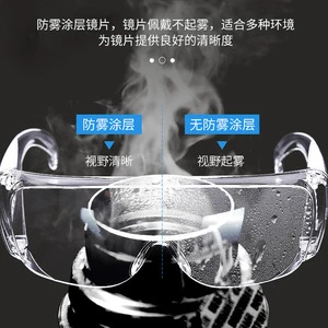 Medical Goggles Transparent Protective Eye Shields With Anti-Fog Coating For Medical Use