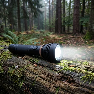 1000+LM Turbo Ultra-bright IP66 Waterproof Zoomable LED Flashlight with Color-Ring Neck (Rechargeable Type-C Included)