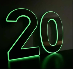 Luminous+illuminated Stainless Steel House Number