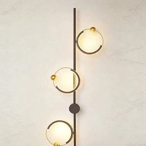OEM/ODM Black Iron LED Wall Lamp Spherical Shade Space-Saving Easy Clean Wall-Mounted Ra80 3-Year Warranty 10000 Hours Lifespan