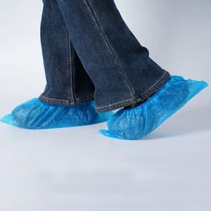 Industrial Disposable Anti-Skid Waterproof Shoe Covers Non-Woven CPE PP Plastic CE Approved