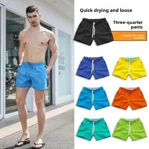 XIANGYU Custom Logo Quick Dry Men's Casual Shorts Polyester Beach Board Shorts Multi Color Plus Size S-3XL Summer Swim Trunks