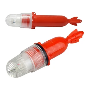 Fishing Net LED Light Fishing Lure Signal Light Activated Fishing Light with 3V AA Battery Powered