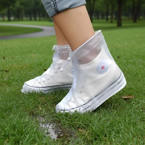 Safety Shoe Covers Waterproof Non-slip Reusable for Women and Men PVC Outdoor Rain Boots