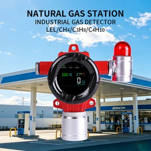ATEX Natural Gas Station C4H10 C3H8 CH4 LEL Gas Detector Explosion Proof Butane Propane Methane Combustible Gas Detector