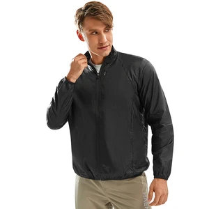 Custom Logo Outdoor Lightweight Windproof Sun Protection Sport Jacket Men Anti UV Sunscreen Clothing With Hoodie