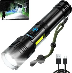 Fast Delivery in Stock High Lumens Rechargeable Battery LED Tactical Flashlight PowerfulTorch Light