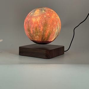 Magnetic Levitating Moon Light Lamp, Floating and Spinning 3D Printing Sky Lamp Light for Christmas Gift