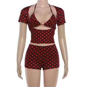 New Bikini Swimsuit for Women, Sexy Plaid High-Waist Two-Piece Swimwear