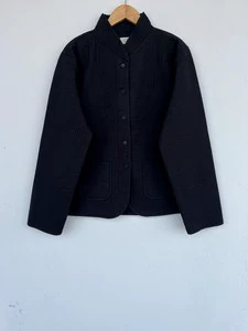 Wholesale Cotton Quilted Black Jacket Boho Warm Coat Vintage Kantha Kimono Style Jacket For Women Winter Wear Party Jacket
