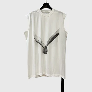 New Summer Arm Print Vest Design Loose Plus Size Casual Fashion Versatile Top