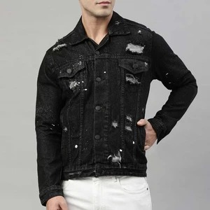 Stylish Men's Jackets Rugged Denim Man Jackets Modern Jacket for Man With Classic Fit and Comfortable Fabric
