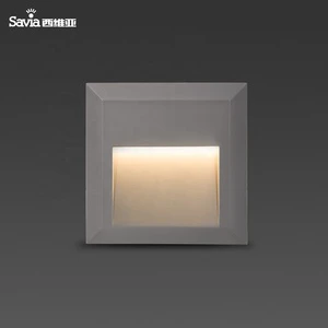 Savia Led Outdoor Wall Lamps IP65 PC ABS Waterproof Wall Recessed Corner Brick Lamp LED Garden Kitchen Plinth Patio Stair Light