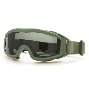 Wholesale Tactical Goggles Tactical Safety Glasses with 3 Impact-Resistant Lenses for Shooting Skiing Riding Protective Eyewear