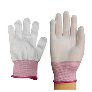 ALLESD High Quality Knitted Work Safety Gloves Dust Free 100% Polyester Gloves for Cleanroom