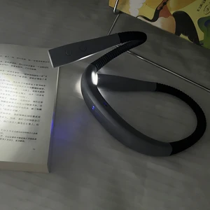 EGH Hands-free Adjustable Flexible Gooseneck Wrap Wearable Neck Lamp LED Clip-on Rechargeable Neck Reading Light