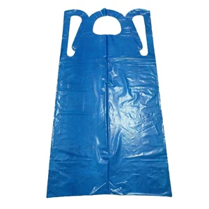 Disposable High-density Polyethylene Cleanroom Use Blue Apron with 99% Filter Efficiency and CE Certification