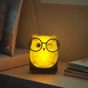 OEM W090 Cartoon Owl LED SMD Mini Switch Plug In Small Wall Night Light Lamp With 0.6W And 110V Or 220V For Bedroom