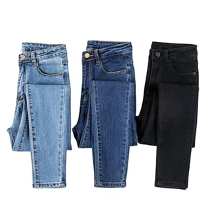 Women's High Waisted Relaxed Fit Stretch Jeans Ripped Pants Straight New Style Hot Sale Women Denim Jeans Stretch