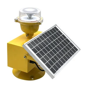 FAA/ICAO Lithium Battery Solar-Powered Low-Intensity Obstruction Lighting GPS Synchronized Flash Tower Light