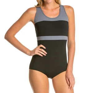 Custom Made Seamless Solid Color Women's One Piece Bodysuit Breathable Summer Swimming Training Sports Activewear