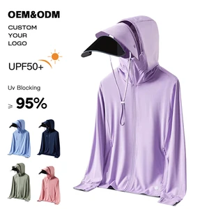 UPF50+ Anti UV Skin Sun Protective Clothing Jacket Coat Casual Outdoor Protection Sunscreen Clothing Rash Guard for Men