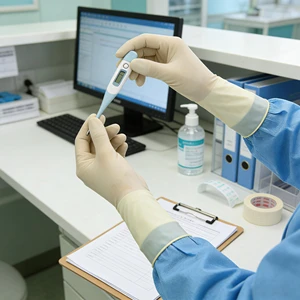 Doctors with Special Hand Sizes Use Latex Powder Free Safety Working Medical Latex Disposable Gloves
