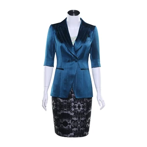 2 Piece Suit Plus Size Business Woman Suit Superior Quality Chinese Brand Hand Work Design Woman Customized Designs Ladies Suit