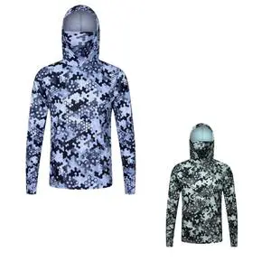 Wholesale Sun Protection Clothing Lure Fishing Suits Waterproof Hooded Face Care Ice Silk Breathable Quick-Drying Clothes