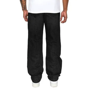 Oversize Eco-Friendly 100% Cotton Softener Mid Waist Denim Jeans Mens Plus Size Wholesale Bulk Production Casual Comfortable