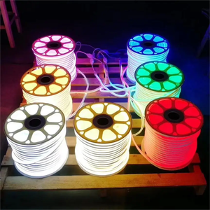 Waterproof 12V 24V AC 110V 220V SMD2835 50m 100m Roll 120 LED Multi Color Flexible Outdoor Rope Led Neon Strip Light