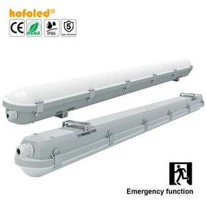 Duration 3Hrs/Maintained/ Self Test/ LiFePO4/ EN 60598-2-22 IP66 Battery Backup Tri-proof Light Emergency Light for UK DE Market