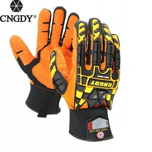 Durable Rubber Work Gloves Safety Gloves with Anti-Slip & Anti-Impact Features Cutting-Resistant & Impact-Resistant