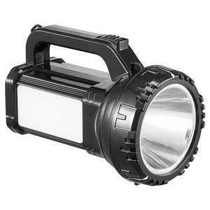 High-Power Hunting Torch With COB Work Light Rechargeable Long-Range Outdoor Fishing Emergency LED Flashlight Patrol Searchlight
