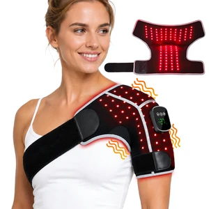 Near Infrared Led Light Therapy Massage Shoulder Belt Red Light Heat Vibration Red Light Therapy For Shoulder And Knee