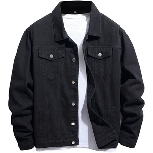 2024 OEM Men's Denim Jean Jacket Casual Outwear Fall Jacket Denim Button up Coat Oversize Denim Jacket for Men
