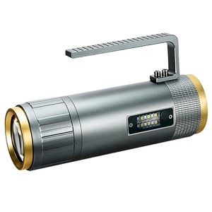 Aluminum Alloy Fishing Light 4 Color Light Zoomable for Night Fishing