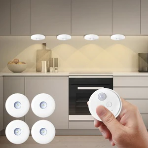 Dusk to Dawn Motion Sensor Night Light for Bedroom Cabinet Lights With Remote Control